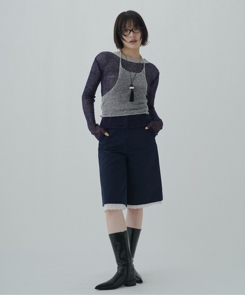 FEKETE(フェケテ)の「cotton lace half pants / レースハーフパンツ(その他パンツ・レディース・ネイビー/ミント・LARGE/MEDIUM/SMALL)」の17枚目の写真