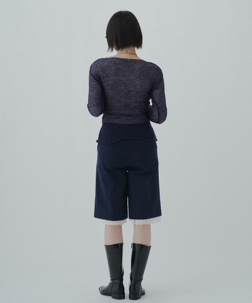 FEKETE(フェケテ)の「cotton lace half pants / レースハーフパンツ(その他パンツ・レディース・ネイビー/ミント・LARGE/MEDIUM/SMALL)」の22枚目の写真