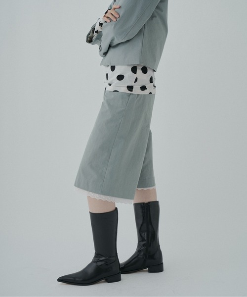 FEKETE(フェケテ)の「cotton lace half pants / レースハーフパンツ(その他パンツ・レディース・ネイビー/ミント・LARGE/MEDIUM/SMALL)」の11枚目の写真