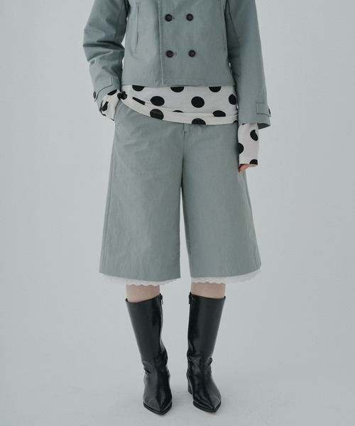 FEKETE(フェケテ)の「cotton lace half pants / レースハーフパンツ(その他パンツ・レディース・ネイビー/ミント・LARGE/MEDIUM/SMALL)」の12枚目の写真