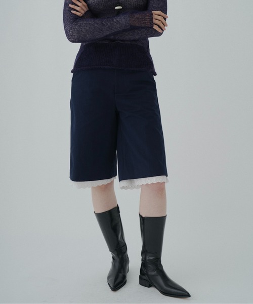 cotton lace half pants / レースハーフパンツ（その他パンツ