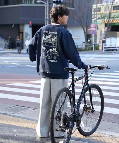 CIAOPANIC TYPY（チャオパニックティピー）の「【ユニセックス】犬刺繍ロゴプリントスウェット（スウェット・メンズ・ライトグレー/ネイビー/アイボリー/チャコールグレー・MEDIUM/LARGE）」の14枚目の写真