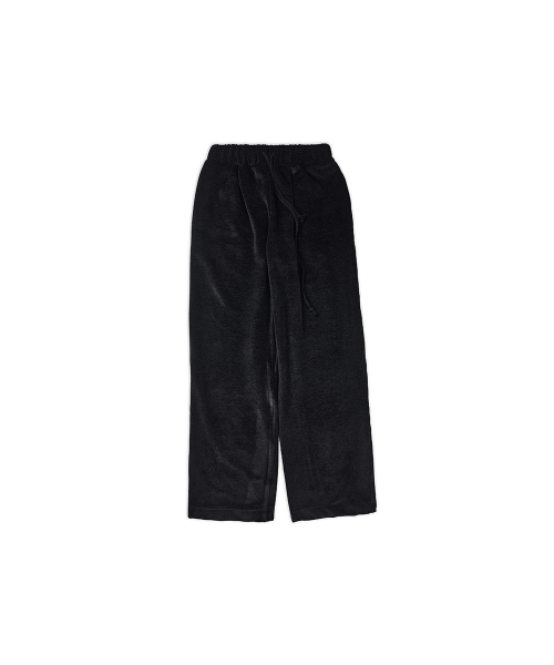 320SHOWROOM(320ショールーム)の「Velvet Drawstring Elastic Pants Black(スウェットパンツ・レディース・ブラック・FREE)」の4枚目の写真