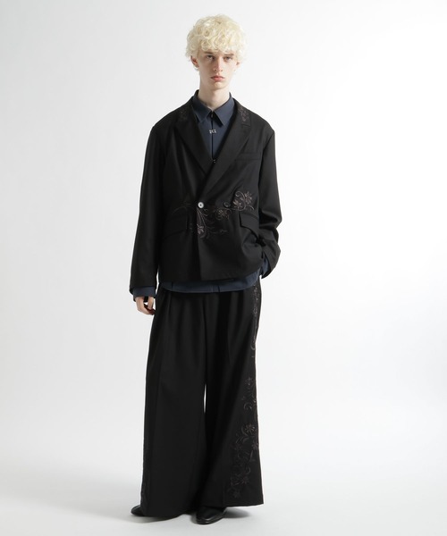 HARE（ハレ）の「【SET UP対応】KAGEBANAダブルジャケット(HARE)（テーラードジャケット・メンズ・パープル/ブラック・MEDIUM/SMALL）」の4枚目の写真