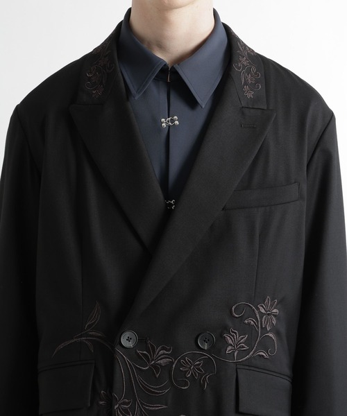 HARE（ハレ）の「【SET UP対応】KAGEBANAダブルジャケット(HARE)（テーラードジャケット・メンズ・パープル/ブラック・MEDIUM/SMALL）」の11枚目の写真