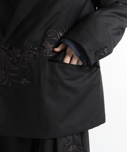 HARE（ハレ）の「【SET UP対応】KAGEBANAダブルジャケット(HARE)（テーラードジャケット・メンズ・パープル/ブラック・MEDIUM/SMALL）」の15枚目の写真