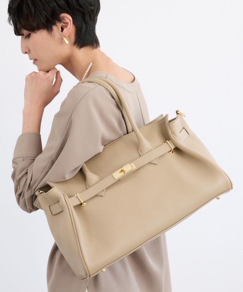 MILOS(ミロス)の「BARNYARDSTORM / MILOS(ミロス)別注 / ベルト付きトートBAG(トートバッグ・レディース・ライトベージュ/ブラック・FREE)」の17枚目の写真