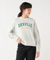ネップ 裏毛 ロゴ プルオーバー