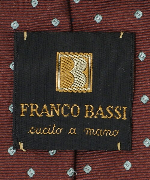 FRANCO BASSI(フランコバッシ)の「<FRANCO BASSI> ピン ドット ジャガード ネクタイ(ネクタイ・メンズ・グレー系/ブラウン系・FREE)」の8枚目の写真