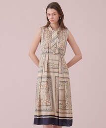 ANAYI（アナイ）の「スカーフプリントボウタイ ワンピース（ワンピース）」