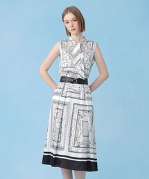 ANAYI（アナイ）の「スカーフプリントボウタイ ワンピース（ワンピース）」