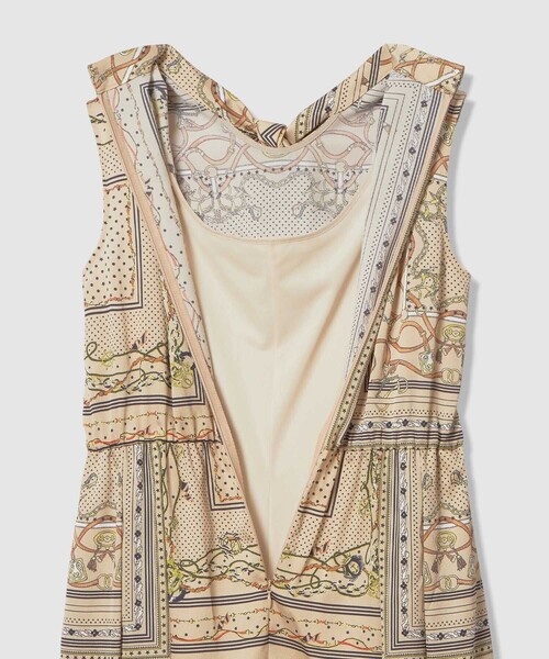 ANAYI（アナイ）の「スカーフプリントボウタイ ワンピース（ワンピース・レディース・オフホワイト/ネイビー/ベージュ・38/36/34）」の18枚目の写真