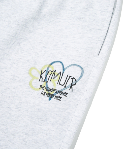 KIIMUIR(キミュア)の「ドローイングフラワートレーニングパンツ_メランジグレー(スウェットパンツ・レディース・その他・MEDIUM/LARGE/SMALL)」の2枚目の写真