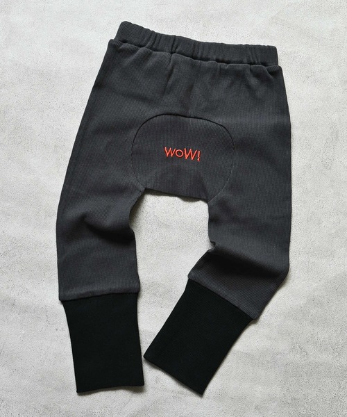 LSP WOW（エルエスピーワオ）の「【LSP WOW!】WOW!サイズアウトしないテレコモンキーパンツ（その他パンツ・キッズ・ブルー/グリーン/ピンク/チャコール・95/90/80）」の2枚目の写真