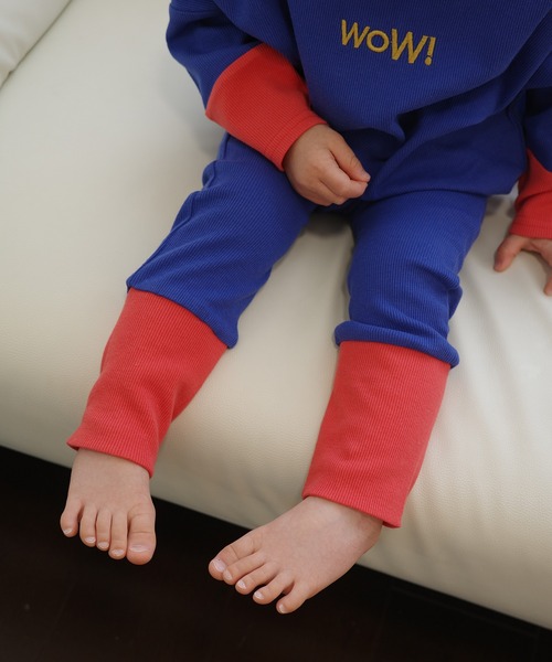 LSP WOW（エルエスピーワオ）の「【LSP WOW!】WOW!サイズアウトしないテレコモンキーパンツ（その他パンツ・キッズ・ブルー/グリーン/ピンク/チャコール・95/90/80）」の6枚目の写真