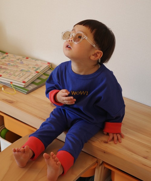 LSP WOW（エルエスピーワオ）の「【LSP WOW!】WOW!サイズアウトしないテレコモンキーパンツ（その他パンツ・キッズ・ブルー/グリーン/ピンク/チャコール・95/90/80）」の10枚目の写真