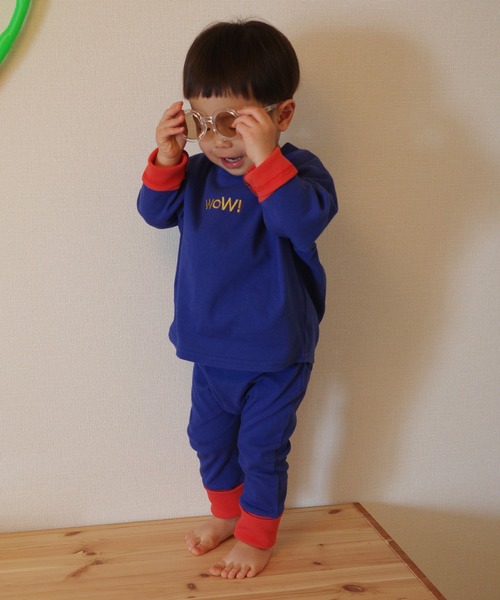 LSP WOW（エルエスピーワオ）の「【LSP WOW!】WOW!サイズアウトしないテレコモンキーパンツ（その他パンツ・キッズ・ブルー/グリーン/ピンク/チャコール・95/90/80）」の11枚目の写真