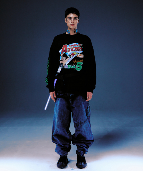 MAINBOOTH（メインブース）の「[アトム] レーシングTシャツ(ブラック)（Tシャツ/カットソー・レディース・その他・3/2）」の3枚目の写真