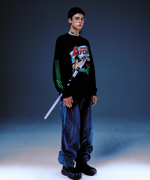 MAINBOOTH（メインブース）の「[アトム] レーシングTシャツ(ブラック)（Tシャツ/カットソー・レディース・その他・3/2）」の4枚目の写真