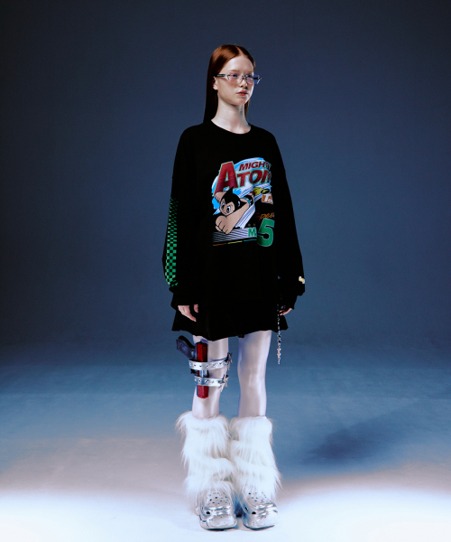 MAINBOOTH（メインブース）の「[アトム] レーシングTシャツ(ブラック)（Tシャツ/カットソー・レディース・その他・3/2）」の7枚目の写真