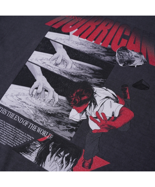 NONFLOOR（ノンフロア）の「アースハリケーントレシャツウォッシュドチャコール（Tシャツ/カットソー・メンズ・その他・S/M/L）」の3枚目の写真