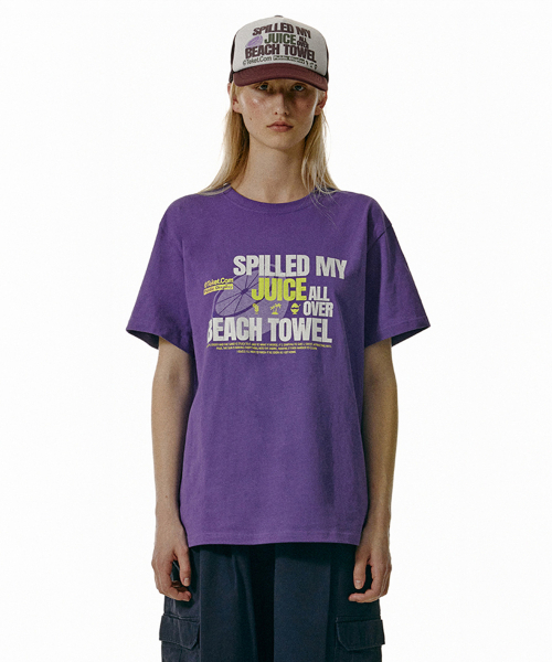 TEKET(テケット)の「Be Careful Tee Purple(Tシャツ/カットソー・レディース・その他・S/M/L)」の1枚目の写真