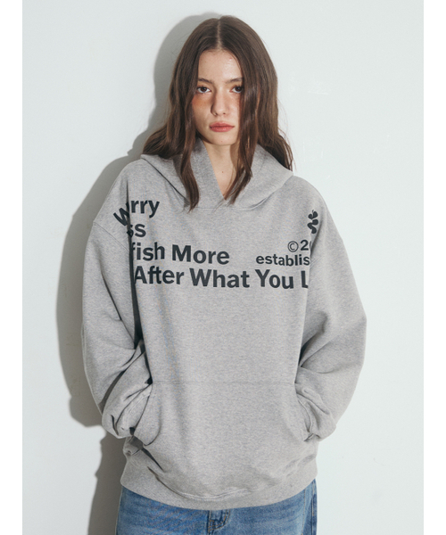 OAFISH(オアフィッシュ)の「WORRY LESS HOODIE, MELANGE(パーカー・レディース・その他・ONE SIZE)」の7枚目の写真