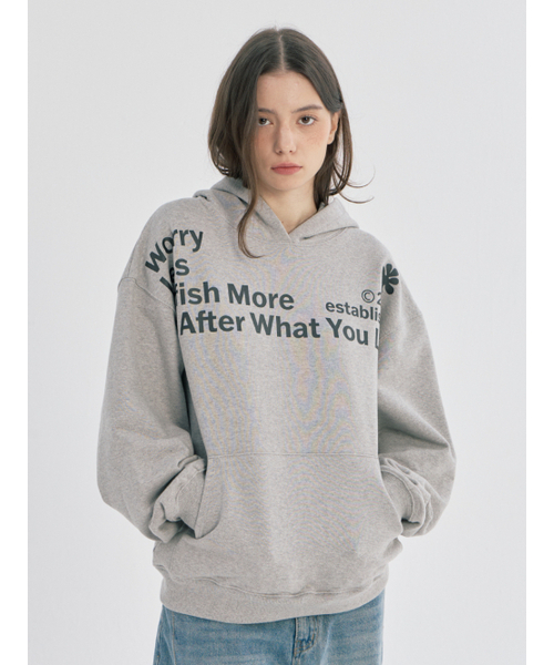 OAFISH(オアフィッシュ)の「WORRY LESS HOODIE, MELANGE(パーカー・レディース・その他・ONE SIZE)」の5枚目の写真