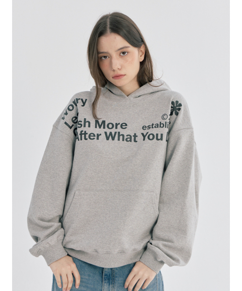 OAFISH(オアフィッシュ)の「WORRY LESS HOODIE, MELANGE(パーカー・レディース・その他・ONE SIZE)」の4枚目の写真