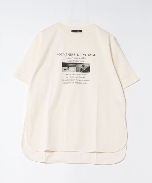 INTERPLANET(インタープラネット)の「【接触冷感・吸水速乾】フォトロゴTシャツ(Tシャツ/カットソー・レディース・ベージュ/ブラック/オフホワイト・FREE)」の5枚目の写真