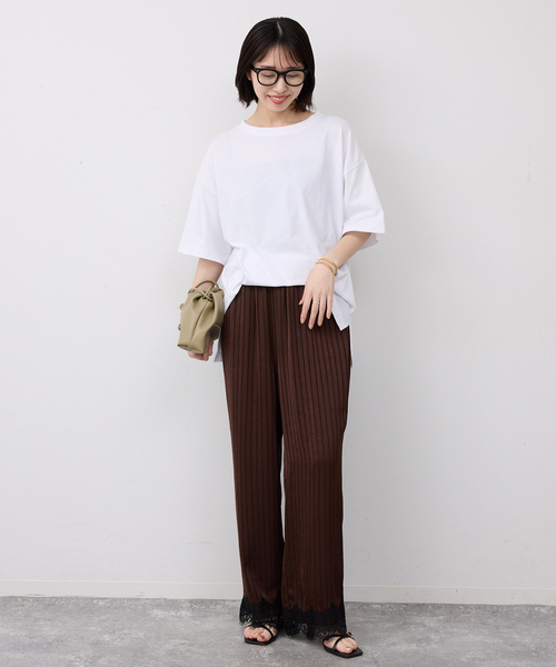 SLOBE IENA（スローブイエナ）の「SLOBE レザークロスサンダル（サンダル・レディース・ブラウン/レッド/ブラック・22.5cm/23cm/23.5cm/24cm/24.5cm）」の5枚目の写真