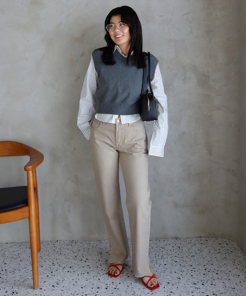 SLOBE IENA（スローブイエナ）の「SLOBE レザークロスサンダル（サンダル・レディース・ブラウン/レッド/ブラック・22.5cm/23cm/23.5cm/24cm/24.5cm）」の7枚目の写真