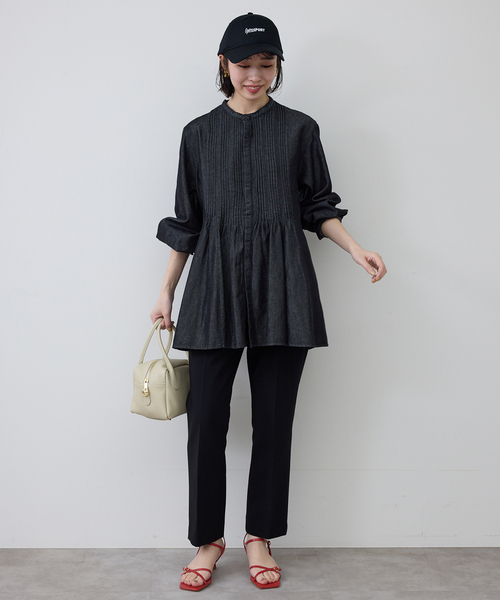 SLOBE IENA（スローブイエナ）の「SLOBE レザークロスサンダル（サンダル・レディース・ブラウン/レッド/ブラック・22.5cm/23cm/23.5cm/24cm/24.5cm）」の6枚目の写真