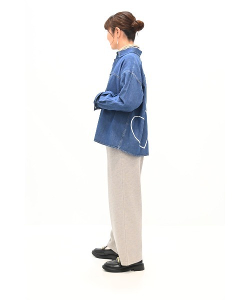 HEART MARKET(ハートマーケット)の「ソフトタッチメランジワイドパンツ(その他パンツ・レディース・モカ/スミクロ/グレー・LARGE/MEDIUM)」の6枚目の写真