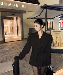 Ritzy（リッツィー）の「ベージュトレンチジャケット（ステンカラーコート）」