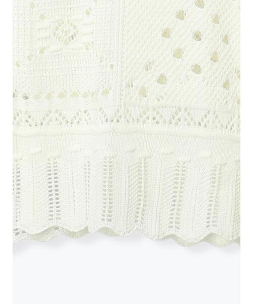 Te chichi（テチチ）の「【Atelier ChouChou】クロシェライクレースニット（ニット/セーター・レディース・オフホワイト・F）」の15枚目の写真