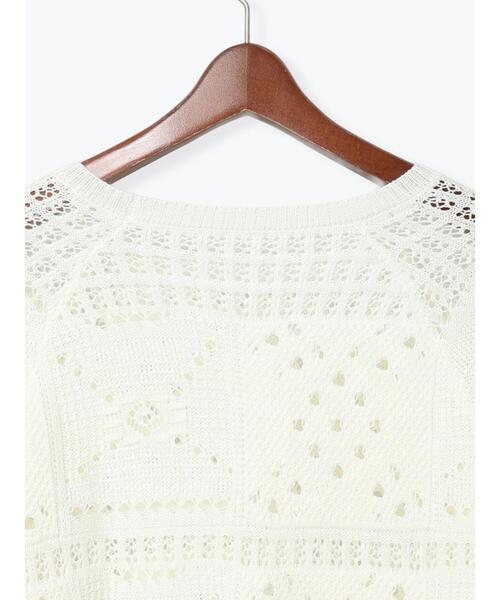 Te chichi（テチチ）の「【Atelier ChouChou】クロシェライクレースニット（ニット/セーター・レディース・オフホワイト・F）」の16枚目の写真