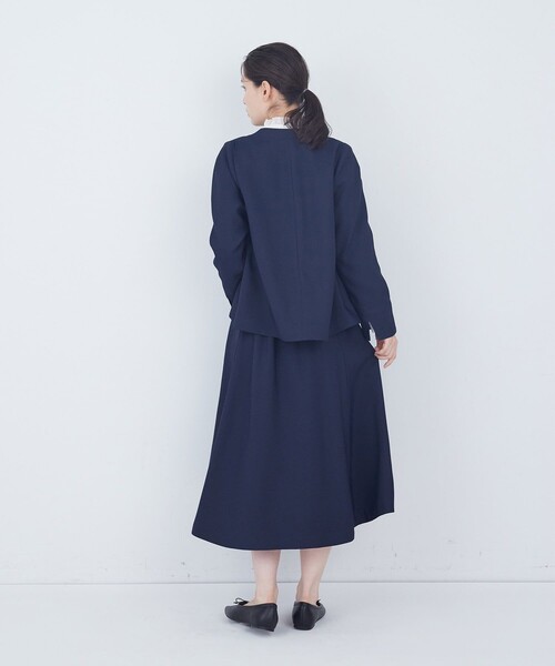 ADIEU TRISTESSE(アデュートリステス)の「リーフカットジャケット(ノーカラージャケット・レディース・ブラック/ブラック系その他/ネイビー・38/40)」の22枚目の写真
