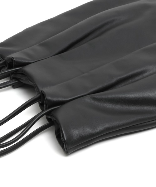 YArKA（ヤーカ）の「【YArKA/ヤーカ】real leather 4 code handle tote bag [abgm2] / 4ロープハンドルデザイントート（トートバッグ・レディース・ブラック・FREE）」の8枚目の写真