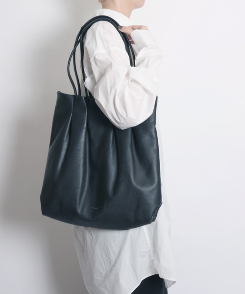 YArKA（ヤーカ）の「【YArKA/ヤーカ】real leather 4 code handle tote bag [abgm2] / 4ロープハンドルデザイントート（トートバッグ・レディース・ブラック・FREE）」の14枚目の写真