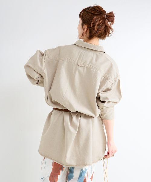 B.C STOCK(ベーセーストック)の「ウォッシャブル / DU JOUR / デュ ジュール JEAN BUAERO TUNIC(チュニック・レディース・ベージュ/ブルー系その他・FREE)」の10枚目の写真