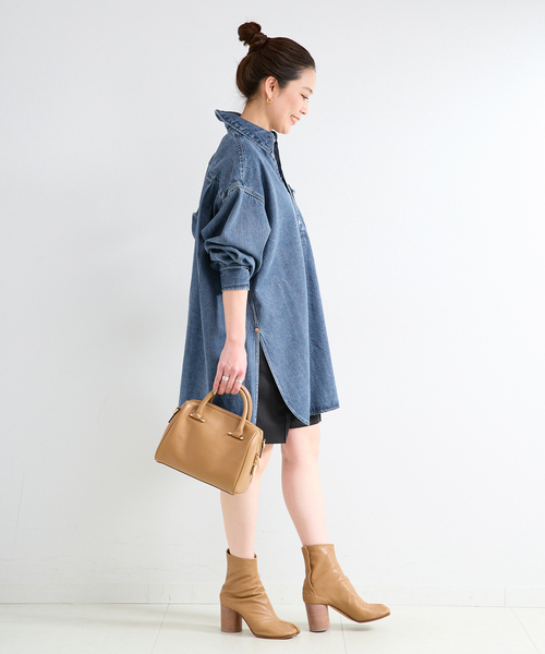 B.C STOCK(ベーセーストック)の「ウォッシャブル / DU JOUR / デュ ジュール JEAN BUAERO TUNIC(チュニック・レディース・ベージュ/ブルー系その他・FREE)」の12枚目の写真