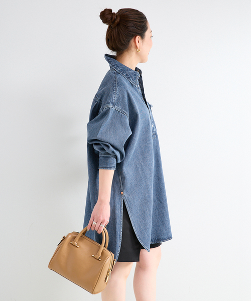 B.C STOCK(ベーセーストック)の「ウォッシャブル / DU JOUR / デュ ジュール JEAN BUAERO TUNIC(チュニック・レディース・ベージュ/ブルー系その他・FREE)」の15枚目の写真