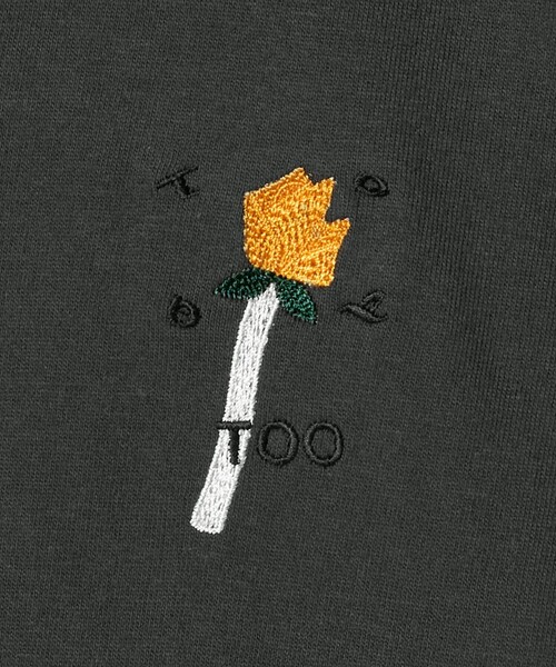 TOGA TOO(トーガトゥ)の「<TOGA TOO>エンブロイダリー ショートスリーブ Tシャツ DK.GRAY(Tシャツ/カットソー・レディース・ダークグレー・S)」の5枚目の写真