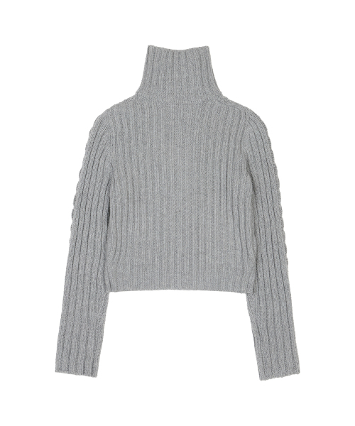 LARTIGENT（ラーティゼン）の「L20 BUTTER POCKET KNIT ZIP-UP(GRAY)（ニット/セーター・レディース・その他・FREE）」の2枚目の写真