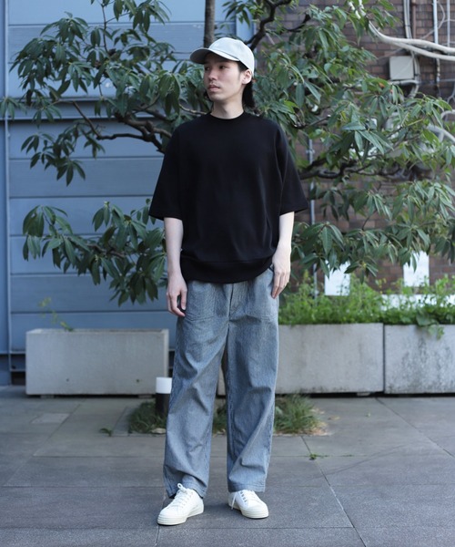 OMNIGOD mens / オムニゴッド] ヒッコリーデニム PWイージーパンツ