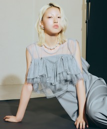 darial（ダリアル）の「【darial】drop bijou frill top / ドロップビジューフリルトップ（その他トップス）」