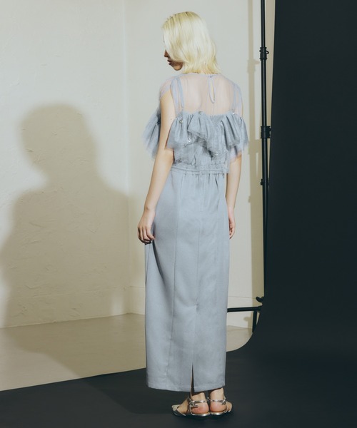 darial(ダリアル)の「【darial】drop bijou frill top / ドロップビジューフリルトップ(その他トップス・レディース・ブラック/ブルーグレー/アッシュ・フリー)」の17枚目の写真