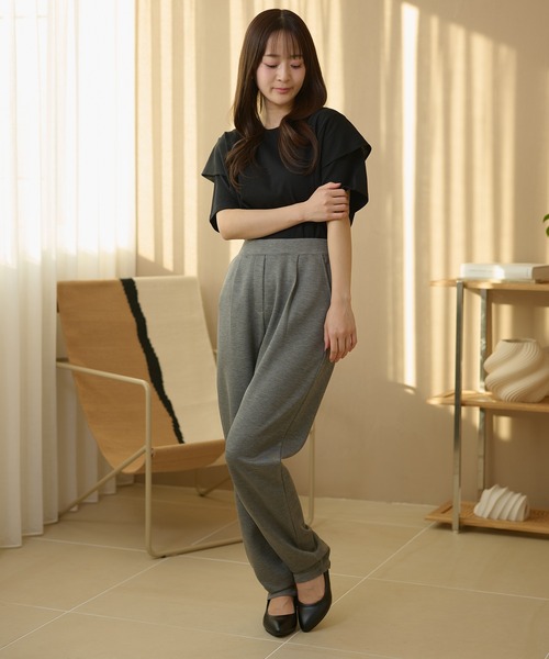DAYRA(デイラ)の「ウエスト タック ストレート イージー パンツ(その他パンツ・レディース・ブラック/グレー/ブラウン/ネイビー・155/160/165)」の20枚目の写真