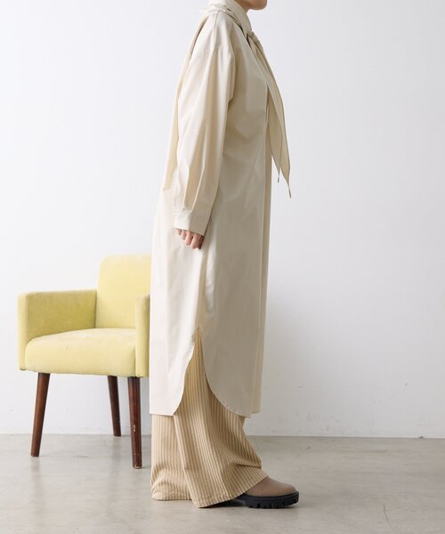 ear PAPILLONNER（イアパピヨネ）の「スカーフ付きワンピース【SUM1 STYLE】（ワンピース・レディース・ライトベージュ・FREE）」の3枚目の写真